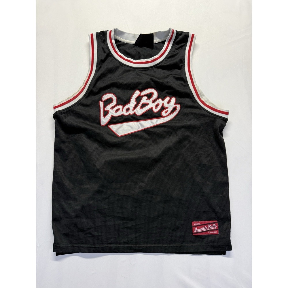 Bad Boy by Invisible Bully Jersey Mens Medium Black Athletic Wear Basketball